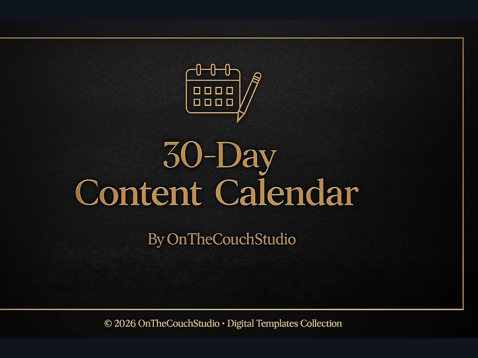 30-Day Content Calendar product preview