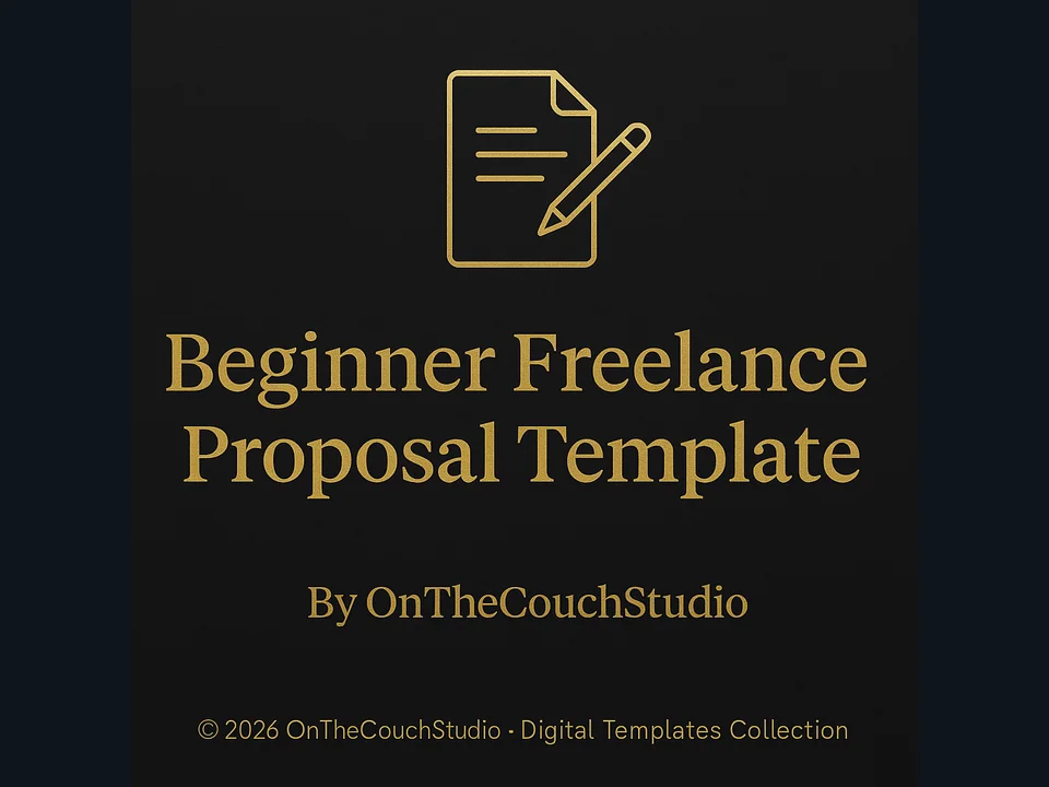 Beginner Freelance Proposal Template product preview