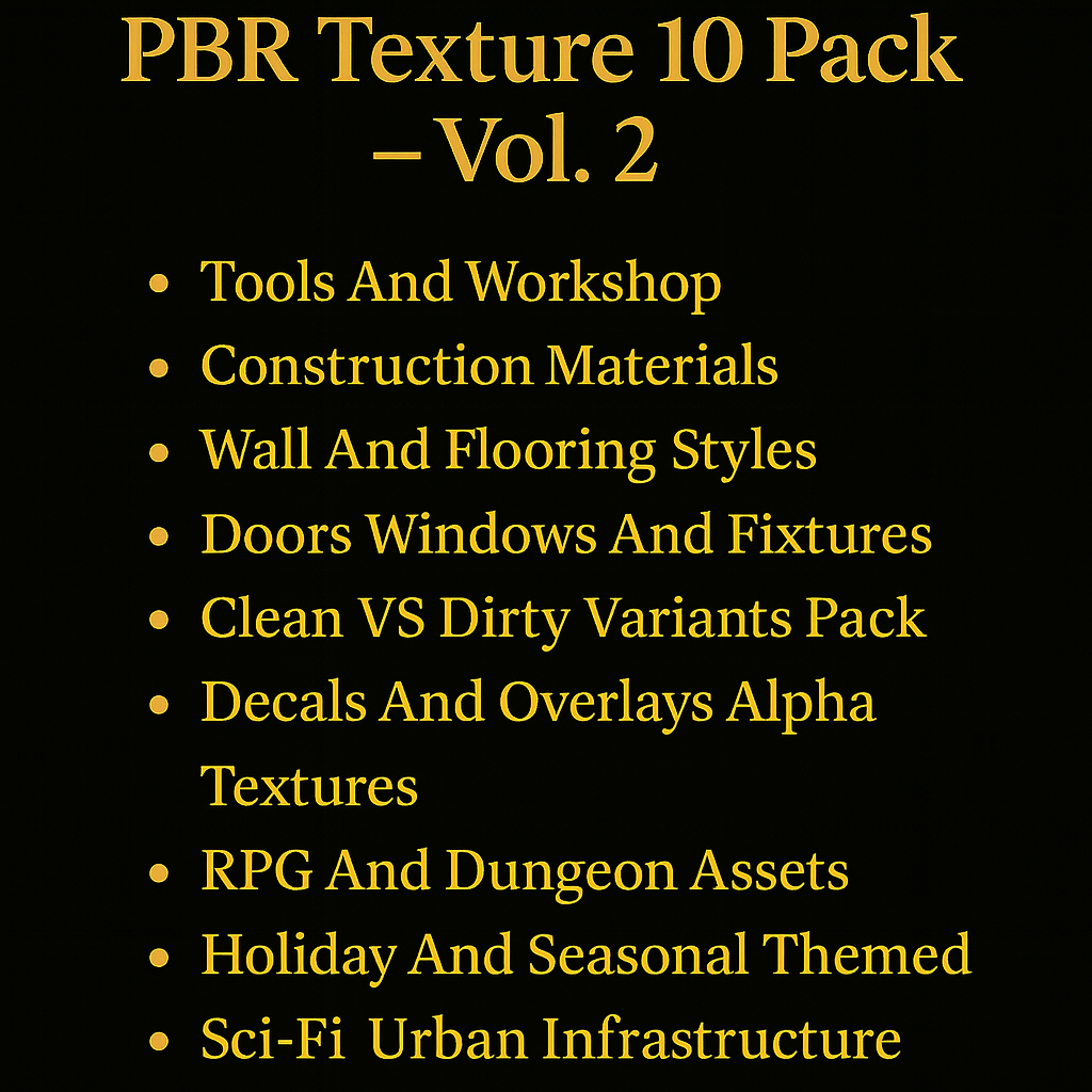 PBR Texture 10 Pack Vol. 1