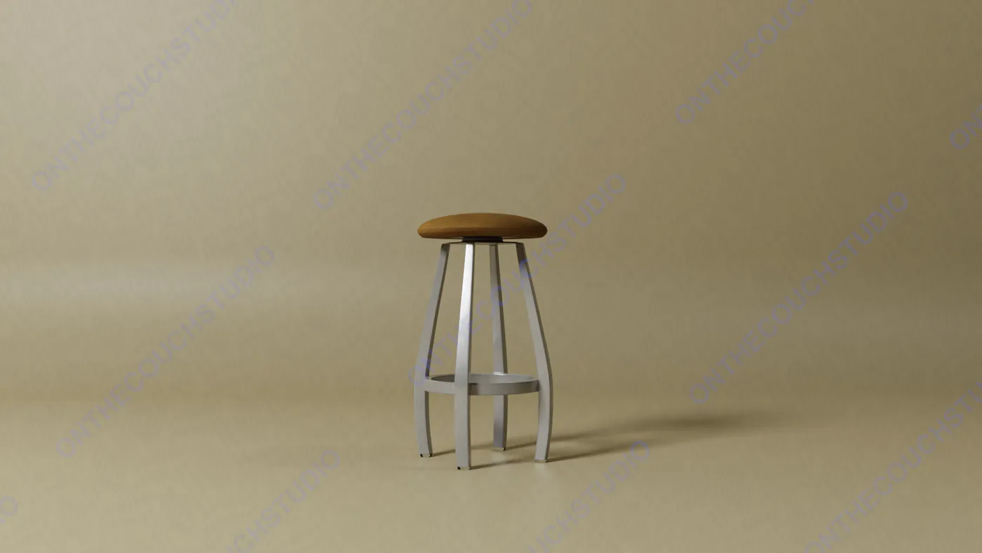 Bar Stool 01 3D Model preview