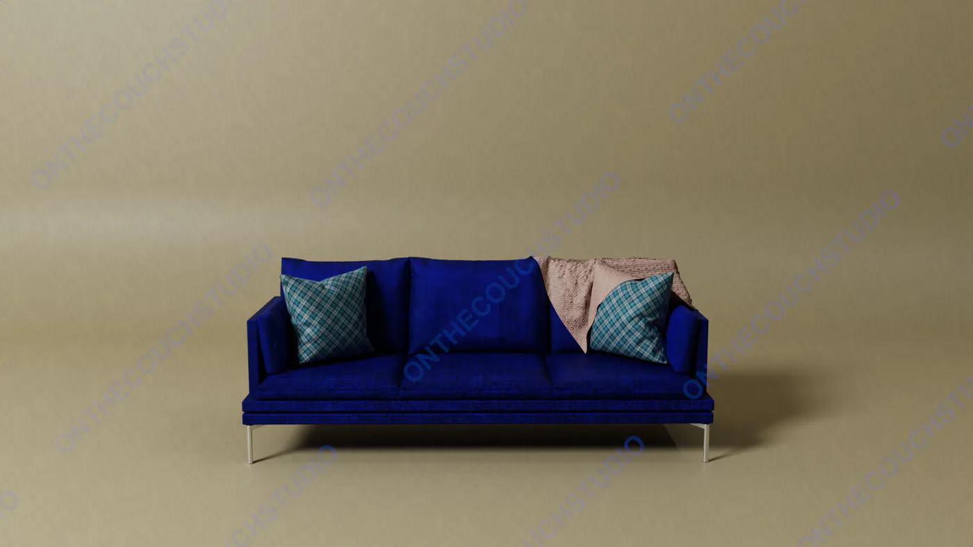 Couch 01 3D Model product preview