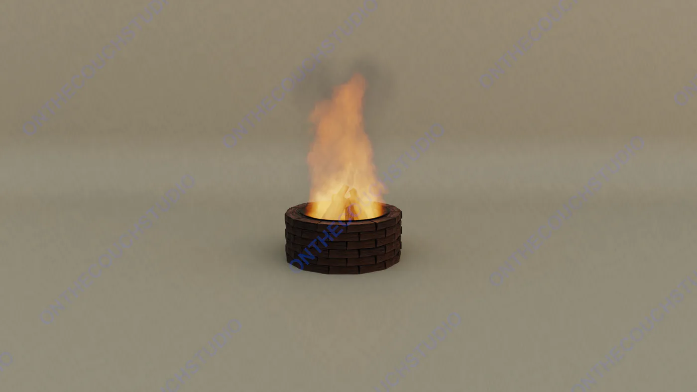 Firepit 01 3D Model product preview