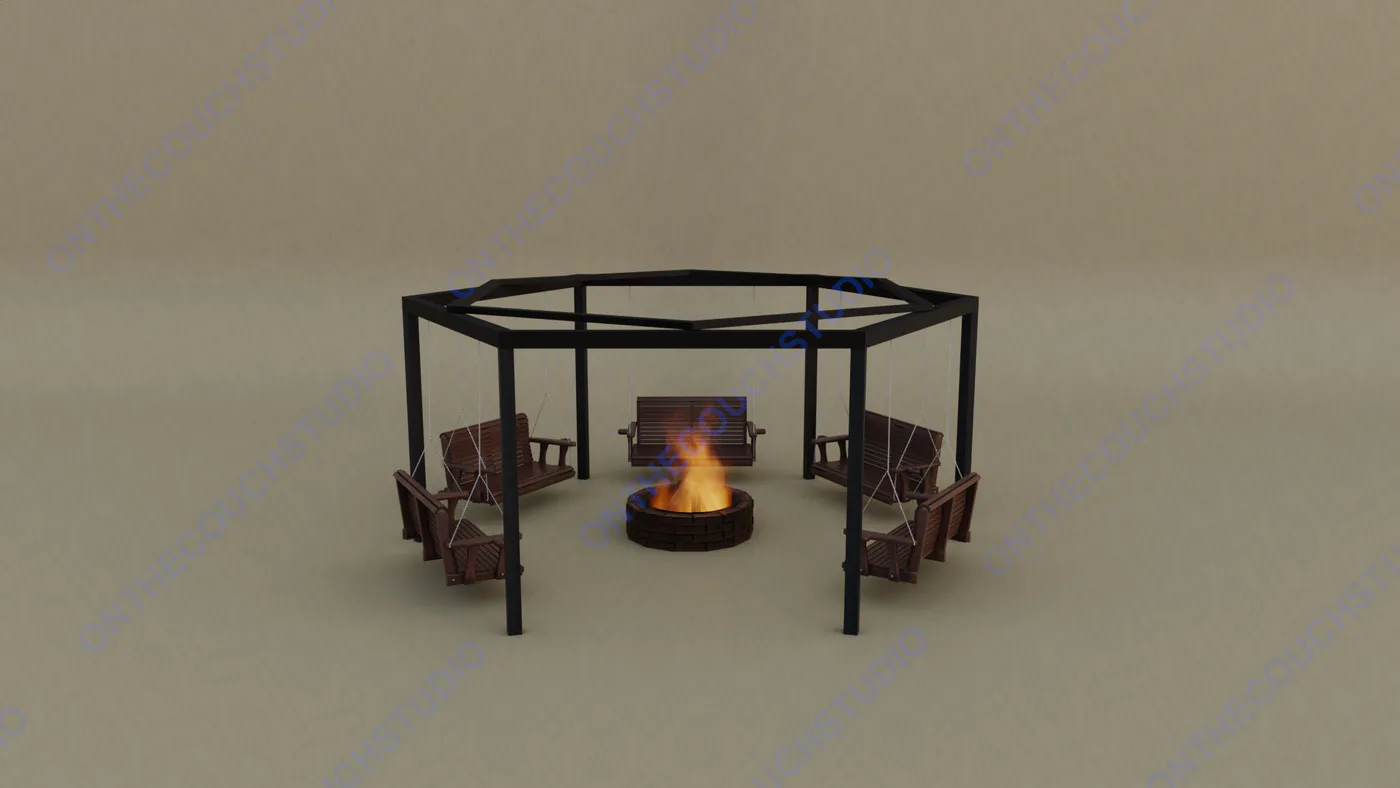 Firepit 02 3D Model product preview