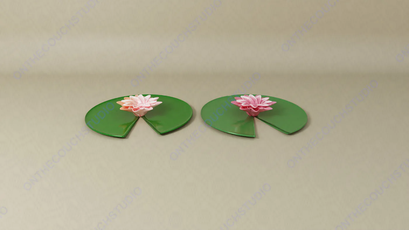 Lily Pads 01 3D Model product preview