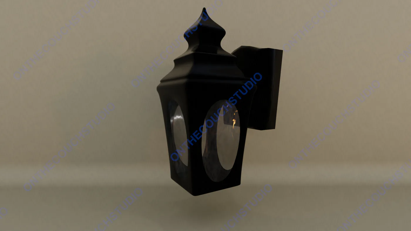 Outdoor Light 01 3D Model product preview