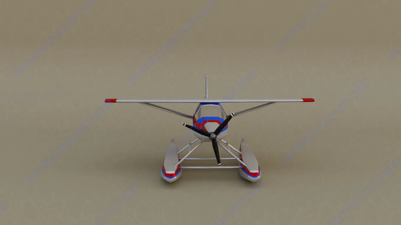 Seaplane 01 3D Model product preview