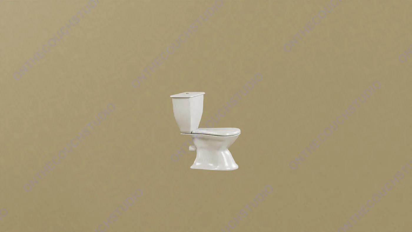 Toilet 01 3D Model product preview