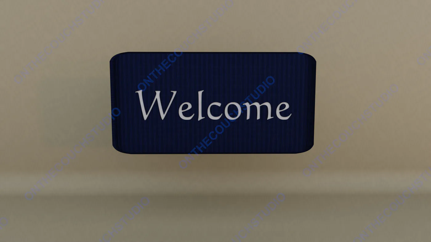 Welcome Mat 01 3D Model product preview