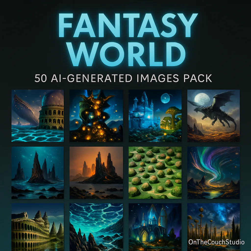 Fantasy World AI Image Pack product preview