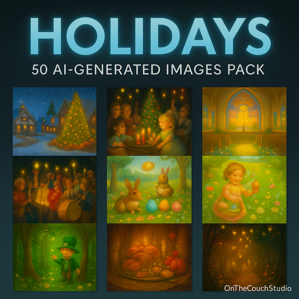 Holidays AI Image Pack product preview