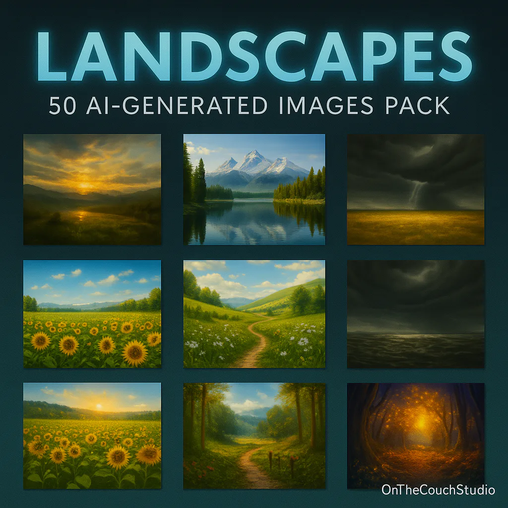 Landscapes AI Image Pack product preview