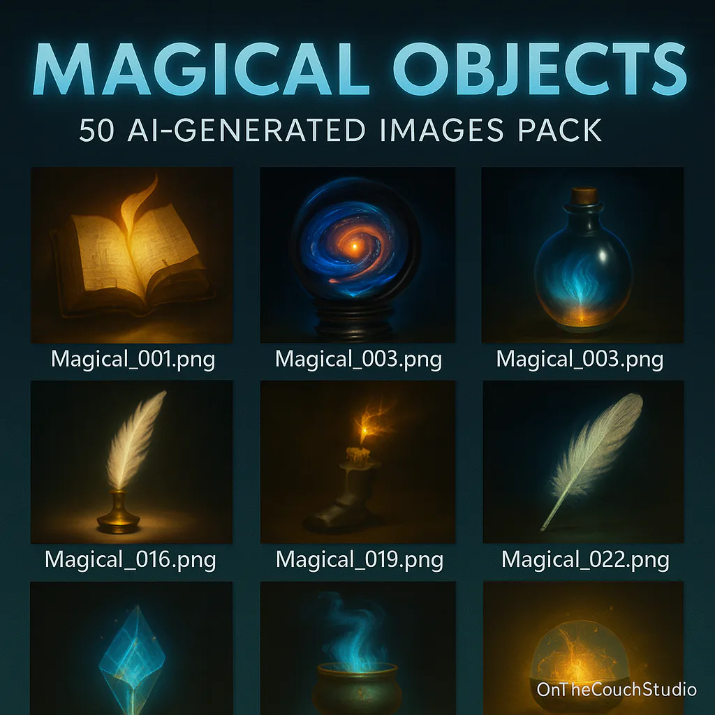 Magical Objects AI Image Pack product preview