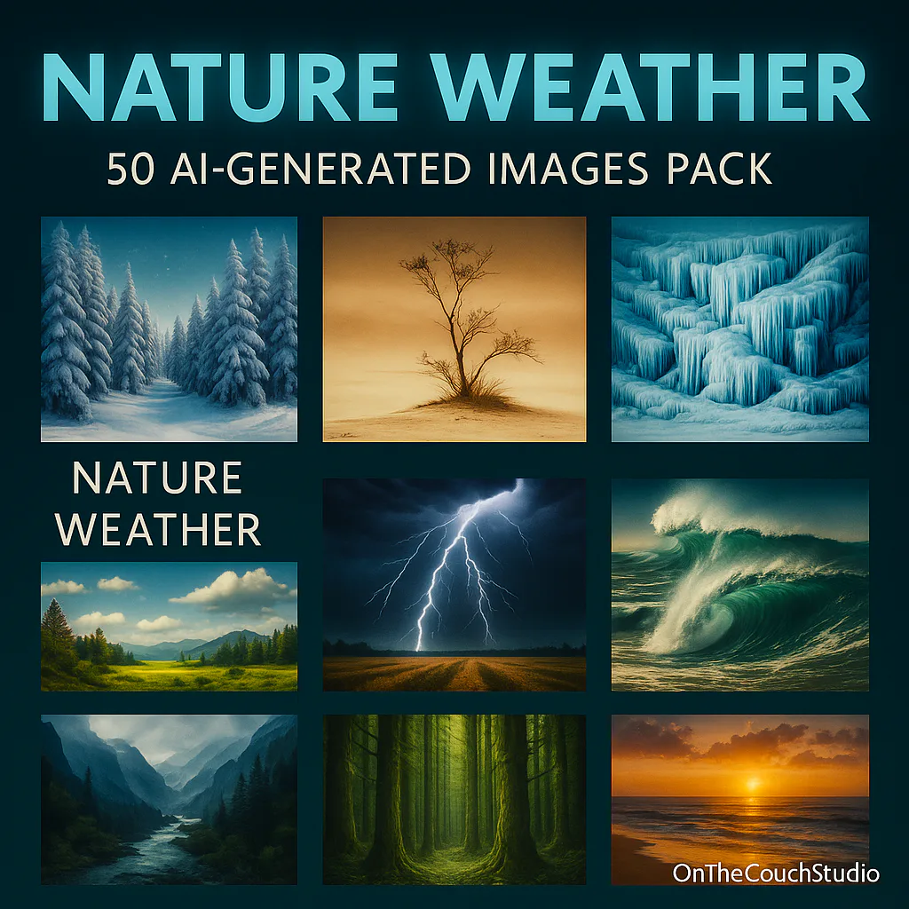 Nature Weather AI Image Pack product preview