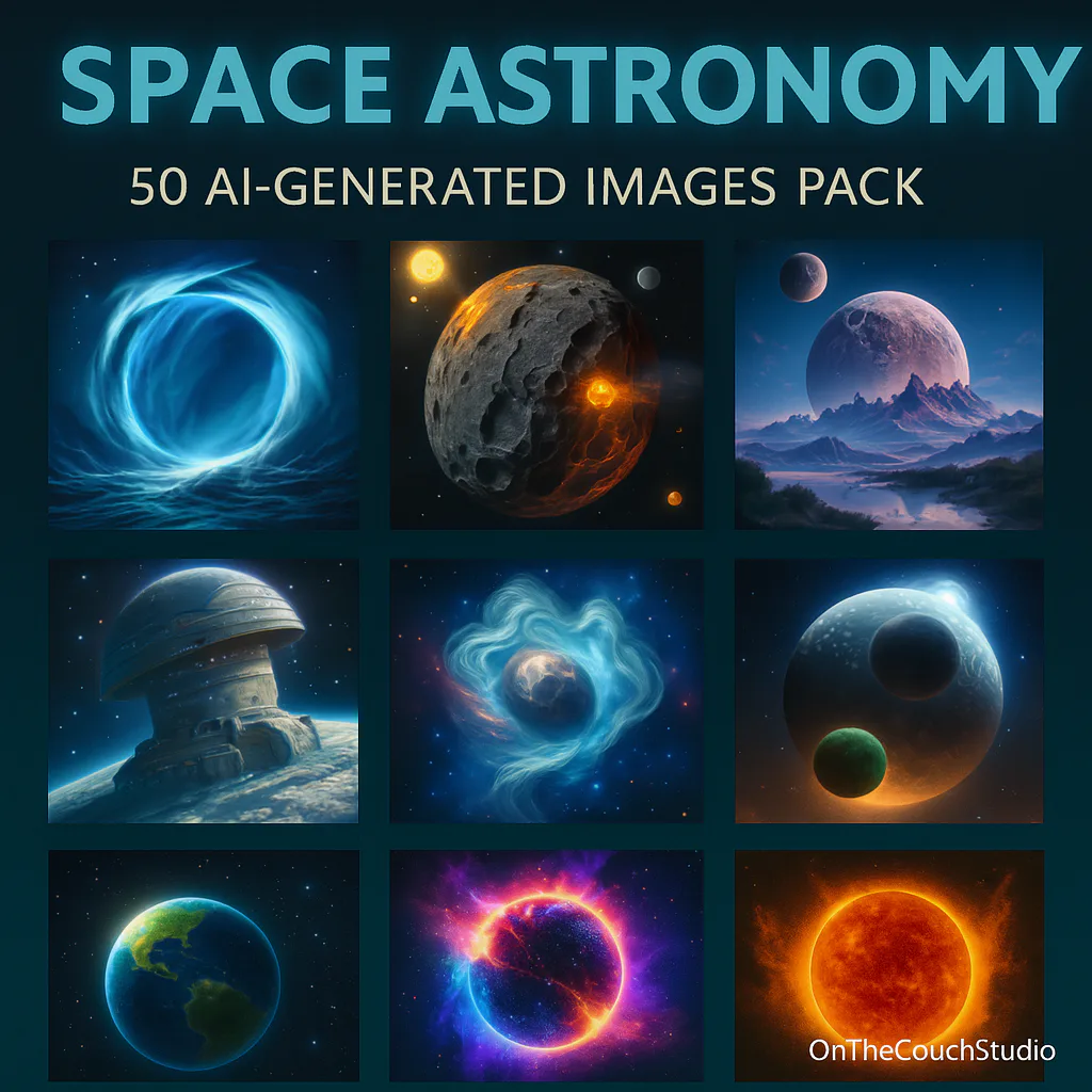 Space Astronomy AI Image Pack product preview