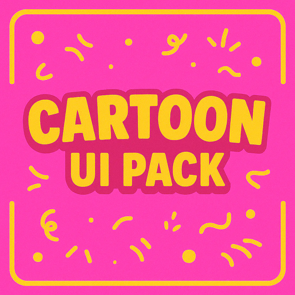 Cartoon UI Pack product preview