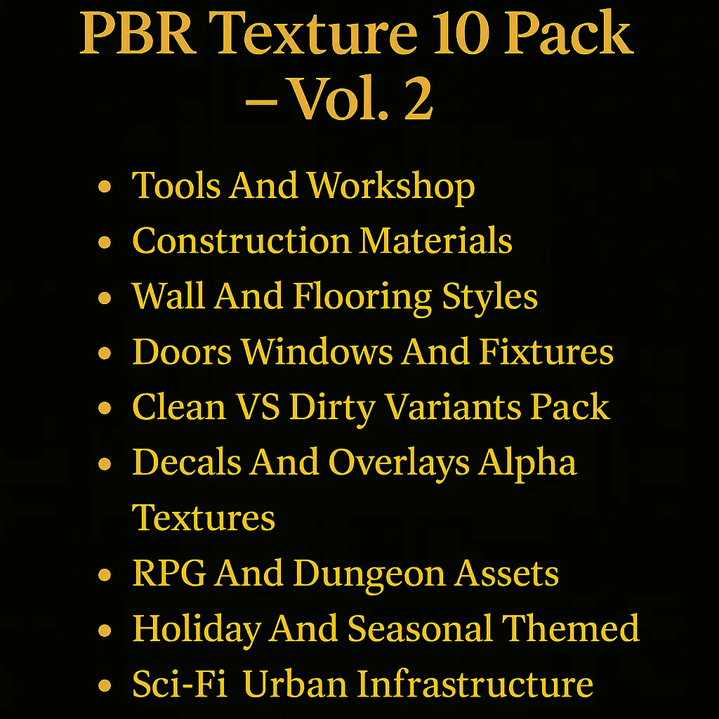 PBR Texture 10 Pack – Vol. 2 product preview
